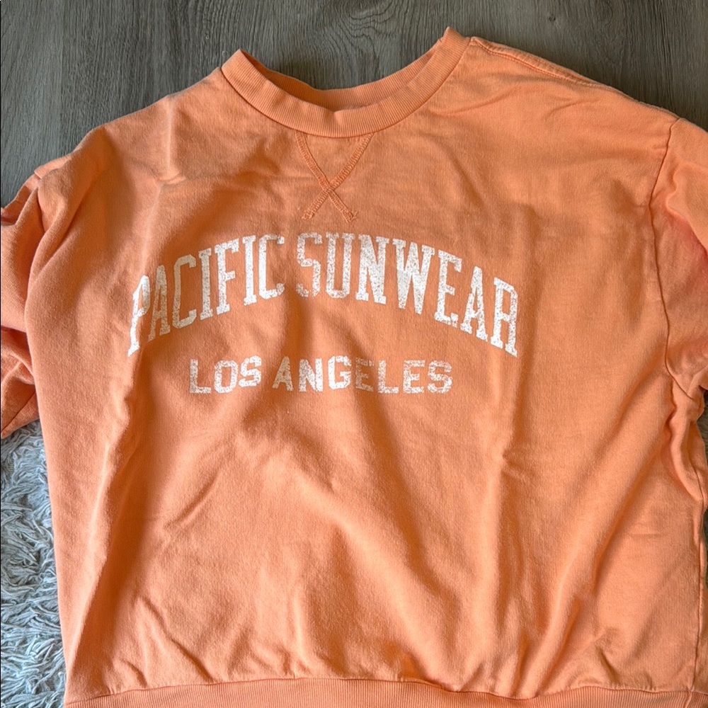 orange PacSun crewneck